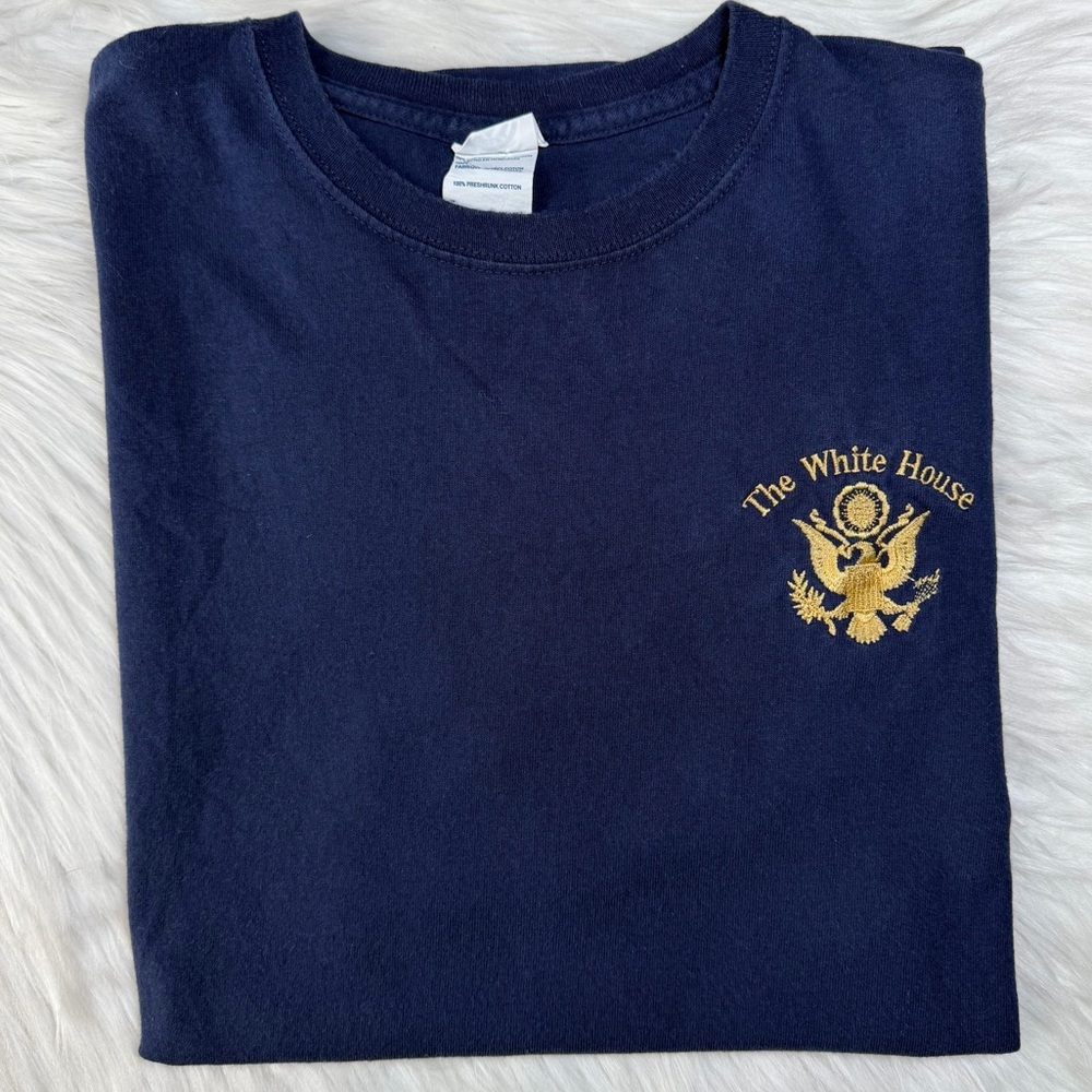 Vintage The White House Presidential Eagle Seal Embroidered Shirt